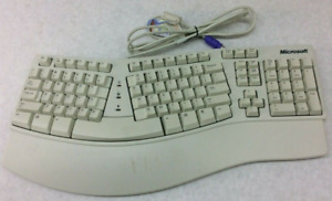 Microsoft KU-0045 X06-19331 Elite Natural Ergonomic Keyboard PS2 Wired Vintage