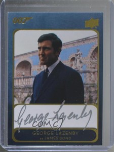 2020 Upper Deck James Bond Villains & Henchmen Base George Lazenby as Auto 5x5