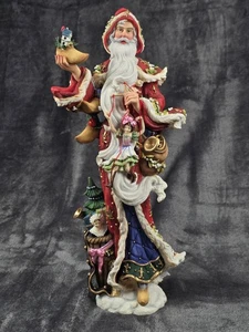 Lenox Pere Noel Santa Figurine 2005 Christmas Decor Red Coat 13 Inch Tall Doll - Picture 1 of 11
