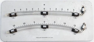 LARGE MOELLER INSTRUMENT CO. SHIPS SUBMARINE GLASS TWIN TUBE CLINOMETER LEVEL - Picture 1 of 5