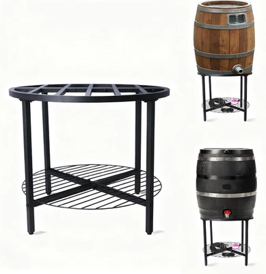 Soporte para barril de lluvia de 2 niveles - solo base, colección de agua de lluvia resistente al aire libre B Foto 1 de 4