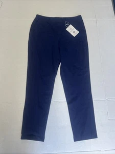 Mary Crafts Women Blue Stretch Active Pants With Pockets Size 6 Small - Picture 1 of 6