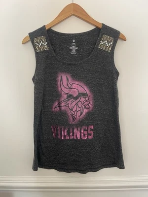 Camiseta sin mangas Team Apparel NFL Teens Minnesota Vikings mediana 7/9 lentejuelas Foto 1 de 3