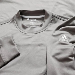 Men Adidas Golf Climalite Long Sleeve Mauve Shirt Pullover Stripes Logo Medium - Picture 1 of 13