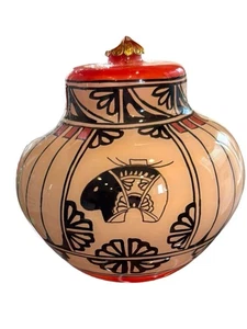 Lawrence Vargas Rückseite handbemalt Glas Ornament Tierwelt mexikanisch - Bild 1 von 4