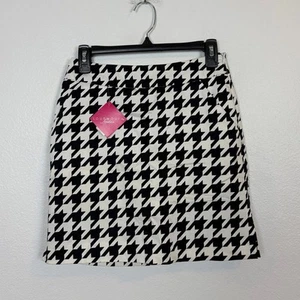 NWT Loudmouth Ladies Oakmont Houndstooth Skirt 0 - Picture 1 of 5