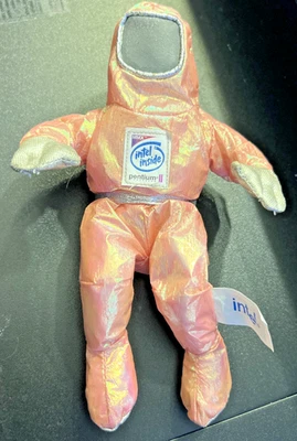 Intel Pentium II MMX 8" Bunny People Doll PINK Colored Logo Vintage 1997 D - Image 1 of 2