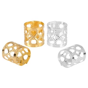 200 Pcs Dreadlocks Beads Hair Braid Rings Clips Dread Locks Hair Braiding Metal - Picture 1 of 7