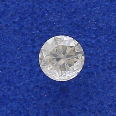 0.15Ct P/K Color VS1 Clarity Round Brilliant Natural White Loose Diamond 3.3mm - Image 1 of 4
