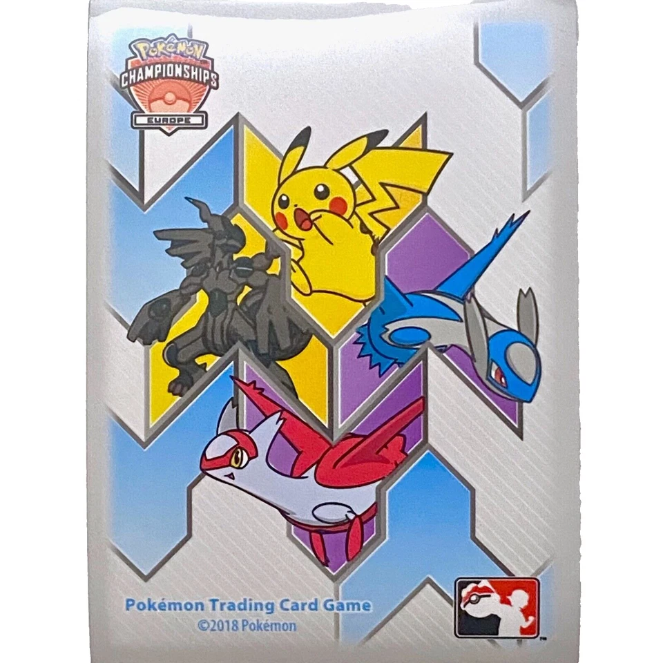 THE POKÉMON COMPANY INTERNATIONAL 1 Hülle Pikachu Zekrom Latios Latias | Pokémon Europameisterschaften EUIC (2018)