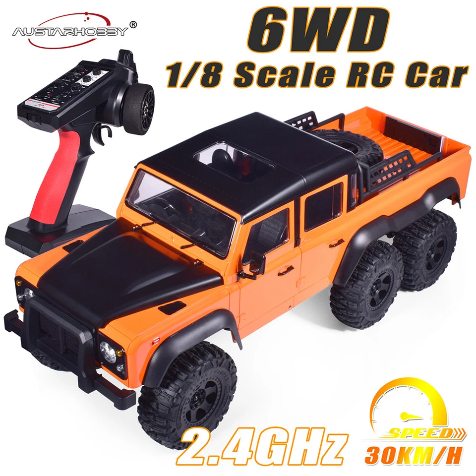 Austar AX-X6 1/10 RC Car Rock Crawler 6x6 2.4G 6WD Remote Control Truck De Stock - Bild 1 von 4