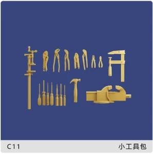 1/64 Pliers Screwdriver Toolbox Miniature Model Scene Props Cars VehiclesToys - Picture 1 of 3