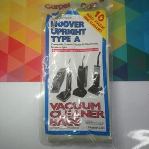 Hoover Carpet Type A FOR HOOVER UPRIGHT VACUUM Bags (7 Bags) 1996 Open Package - Picture 1 of 8