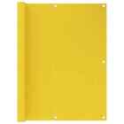 vidaXL Balcony Screen Yellow 120x300 cm HDPE UK HOT