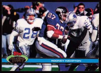 1991 Stadium Club Rodney Hampton New York Giants #58 - Image 1 of 2