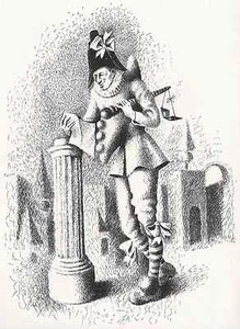 ARLEQUINs BRIEF - Alexander NOSSKOFF 1947 OriginalDruckgraphik ( St. PETRSBURG ) - Picture 1 of 1