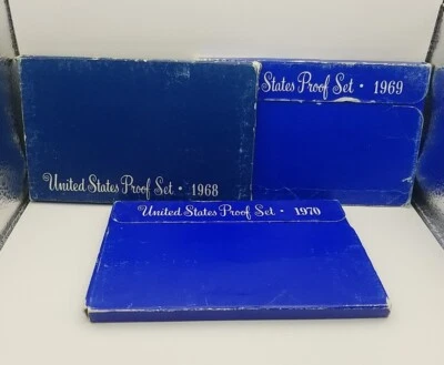 1968, 1969 & 1970 United States Proof Sets OGP #3576 - Image 1 of 4