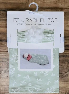 RZ Rachel Zoe прием пеленальное одеяло и обруч для волос комплект | подарок ребенку | 1-е фотографии - Изображение 1 из 3