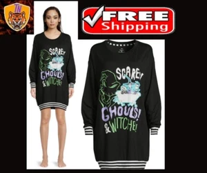 Women's Nightmare Before Christmas SIZE 2X 18W-20W Sleepshirt Sally BLACK Pajama - Picture 1 of 17