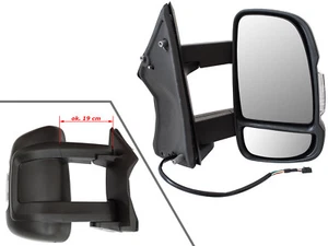 SPECCHIO RETROVISORE ELETTRICO BRACCIO MEDIO DESTRA PER FIAT DUCATO JUMPER BOXER - Imagen 1 de 3