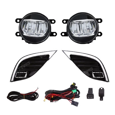 New For Toyota Camry SE XSE 2018-2020 LED DRL Fog Light Kits Driving Lamp LH Ruw — 第 1/4 张图片