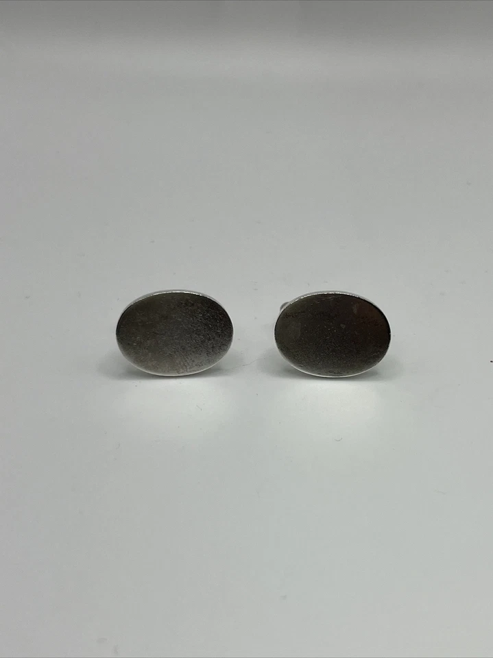 Gemelos clásicos ovalados Tiffany & Co. para hombre joyas de plata de ley 925 Foto 1 de 1