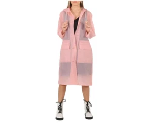 Women Burberry Trench Rain Coat Single Breasted Waterproof Size US6 - Picture 1 of 13