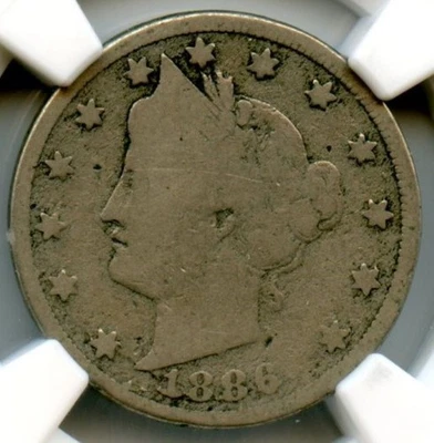 1886 Liberty Nickel, NGC G4 - Image 1 of 3