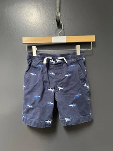 Hanna Andersson Blue Shorts with Shark Appliques Size 110 (U.S. 5) - Picture 1 of 4
