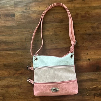 ROSETTI Demi Mini Zips Crossbody Bag Purse in Pink- New w/out Tag Colorblock - Image 1 of 4
