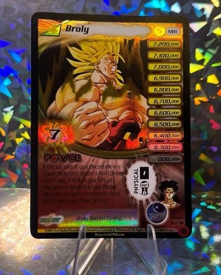 DBZ CCG BROLY SECOND COMING  PROMO BROLY LV4 M11 ULTRA RARE FOIL LP - Image 1 of 4