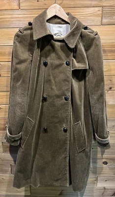 Gabardina Isabel Marant Etoile Pana Lino Cuero Botones Talla 40 Foto 1 de 4