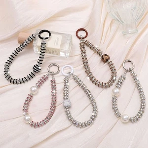 Keychain Rhinestone Phone Lanyard Bling Bling Hanging Cord Phone Accessories - Photo 1 sur 21