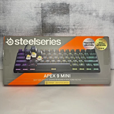 SteelSeries Apex 9 Mini 60% Wired Gaming Keyboard New Open Box - Image 1 of 3
