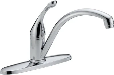 DELTA FAUCET 140-DST, 9.19 x 8.00 x 9.19 inches, Chrome - Image 1 of 3