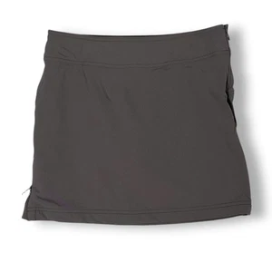 Athleta Jenner Skort Sz 0 Stretch Zip Pocket Neutral Brown Active Athletic - Picture 1 of 8