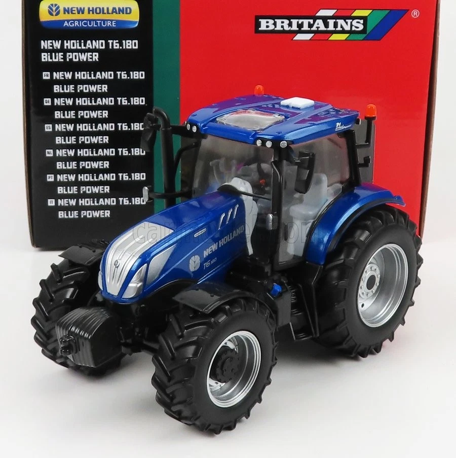 1/32 BRITAINS - NEW HOLLAND - T6.180 TRACTOR BLUE POWER 2018 43319 - Immagine 1 di 1
