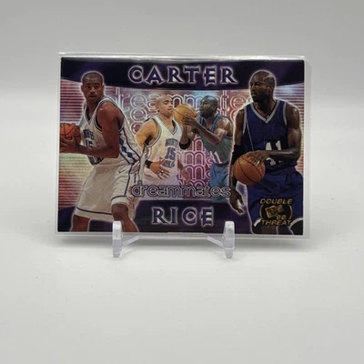 Press Pass Double Threat Dreammates 1998 Vince Carter Glen Rice novato RC HOF Foto 1 de 2