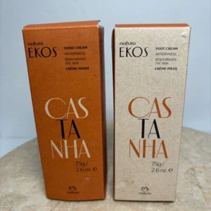 NIB Natura Ekos Castanha Nourishing Hand Cream & Foot Cream Set - 2.6oz each - Picture 1 of 6
