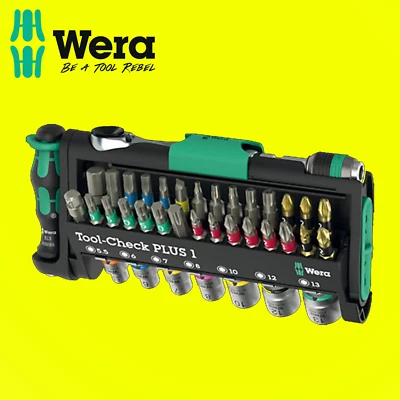 Wera  05049055001 Tool-Check PLUS 1, 39 Piece Socket Ratchet & Bit Set - Image 1 of 4