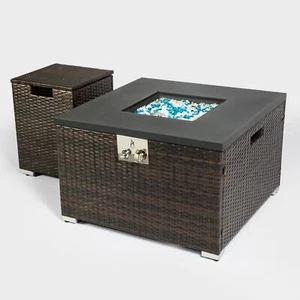 Rattan Propane Tank Cover Gas Bottle Cover Outdoor Wicker Gas Cylinder Cover - Picture 1 of 9