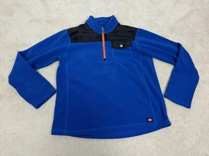 Dickies Jacket Boys Extra Large Blue Fleece Coat Full Zip Pockets Youth Kids - Picture 1 of 14