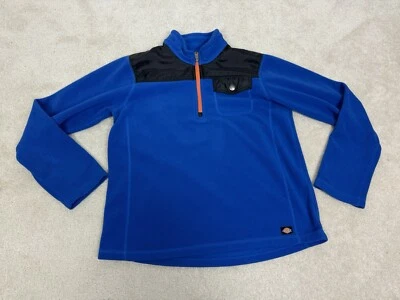 Dickies Jacket Boys Extra Large  Blue Fleece Coat Full Zip Pockets Youth Kids - Image 1 of 4
