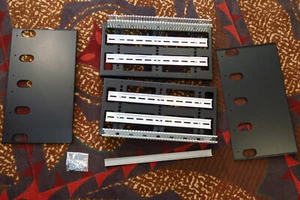 RUGGED MICRO 10U RACKMOUNT 4 RAILS DIN RACK MOUNT PANEL RCB1138 NEW NOS - Picture 1 of 7