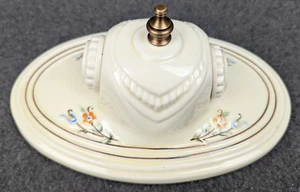 Excellent PORCELIER Porcelain 2-Bulb Ceiling Light Fixture, Rewired, 2 available - Picture 1 of 11