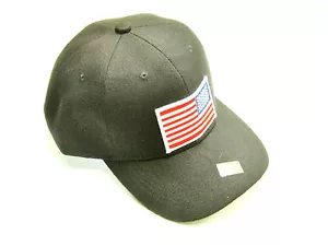 Right Side American Flag Hat baseball cap motorcycle patch black ballcap - Imagen 1 de 4