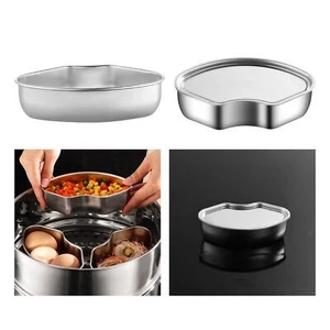 Food Steamers Fan Shaped Stainless Steel for Cooking Stackable Pot Accessories - Picture 1 of 7