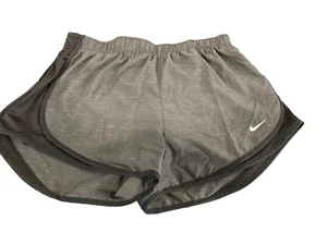 Nike Women`s Dry Heather Tempo Running Shorts Size L DB4487-083 New W Tag Grey - Picture 1 of 4