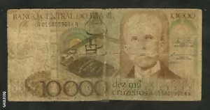 BRASILIEN-BANCO CENTRAL DO BRASILIEN 10.000 DEZ MIL CRUZEIROS * 9684A PAPIERGELD - Bild 1 von 6