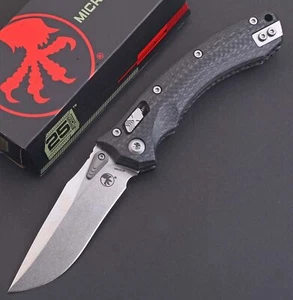 High Qaulity Axis Lock Big Large Size Carbon Fiber Hunting Camping Pocket Knife - Bild 1 von 9